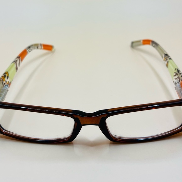 Geometric narrow readers w/ spring hinges, stylish arms & thin Aspheric Lenses - Picture 11 of 13